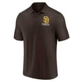 thumbnail image 4 of Men's Fanatics Branded Brown/White San Diego Padres Two-Pack Logo Lockup Polo Set, 4 of 5
