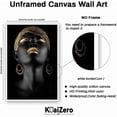 thumbnail image 2 of HFDF Black Queen Wall Art Black Women Artwork Black Art Wall Decor Crown Wall Decor African American Abstract Art Patg (color09,less) 12x16inch Framed, 2 of 5
