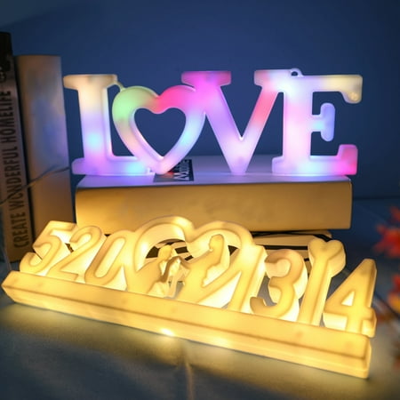 

Opvise Valentine s Day LED Lights Sign Heart-shaped Create Romantic Atmosphere Smooth Surface Festive Light Decoration A Warm White