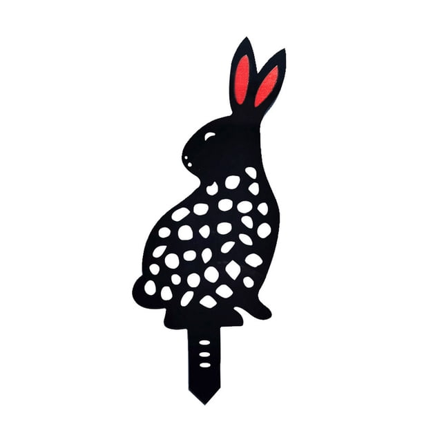 CEHVOM Easter Bunny Card Acrylic Hollow Card Garden Courtyard Display Decoration Clearance