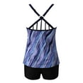thumbnail image 6 of VerPetridure Womens Tankini Bathing Suits Women Conservative Print Strappy Back Tankini Set Two Piece Swimsuits Swimdress, 6 of 8
