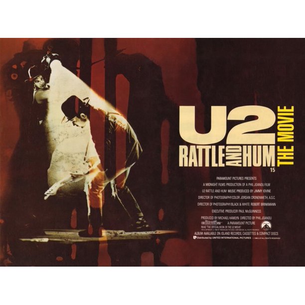 U2 Rattle & Hum (1988) 30x40 Movie Poster