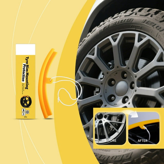 Suncoda Rim Protector, Mounting Aid Set Rim Protector Tyre Rim Mounting Protection Car Motorcycle Rim Protector Tyre Assembly Rim Edge Protection Cords Lever Rim Protector Kit