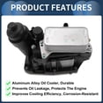 thumbnail image 4 of Conjunto de adaptador de carcasa de filtro de aceite de enfriador de aceite No.11428507697 para BMW X3 Aleación de aluminio mejorada, 4 of 7
