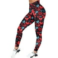 thumbnail image 5 of Tosmy Women's Leggings Valentine's Day Women Print Tights Leggings Control Yoga Sport Leggings For Women High Waist Leggings Soft, 5 of 5