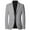 Grey, variant on Jinda Men's Slim Fit Blazer Button Down Suit Jacket Fall Classic Winter Spring Blazer Jacket Navy X-Small
