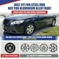 thumbnail image 2 of 16" Set of 4 Hubcaps Wheel Rims Cover for 2007-2011 Toyota Camry /2007-2011 Toyota Camry Hybrid Compatible with Steel Wheels Snap on Installation(16-inch,Black Matte), 2 of 8