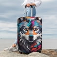 thumbnail image 4 of Uemuo Tie-Dye Wolf Head Printed Washable Luggage Cover - Fashion Suitcase Protector Fits 18-32 Inch Luggage -Large, 4 of 9