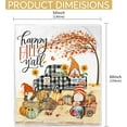 thumbnail image 2 of Fall Blanket, Truck Fall Throw Blanket, Autumn Decorations for Home, Gnome Soft Throw Blankets 50"X60", 2 of 6