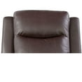 thumbnail image 3 of TrumanPick Manual PU Leather Recliner Chair,2 Seats Overstuffed Recliner Sofa Armchair Home Theater for Living Room, Brown, 3 of 6
