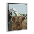 thumbnail image 4 of Stupell Industries Mountain Cattle Scene Animals Painting Gray Floater Framed Canvas Art Print Wall Art, 17 x 21, 4 of 10