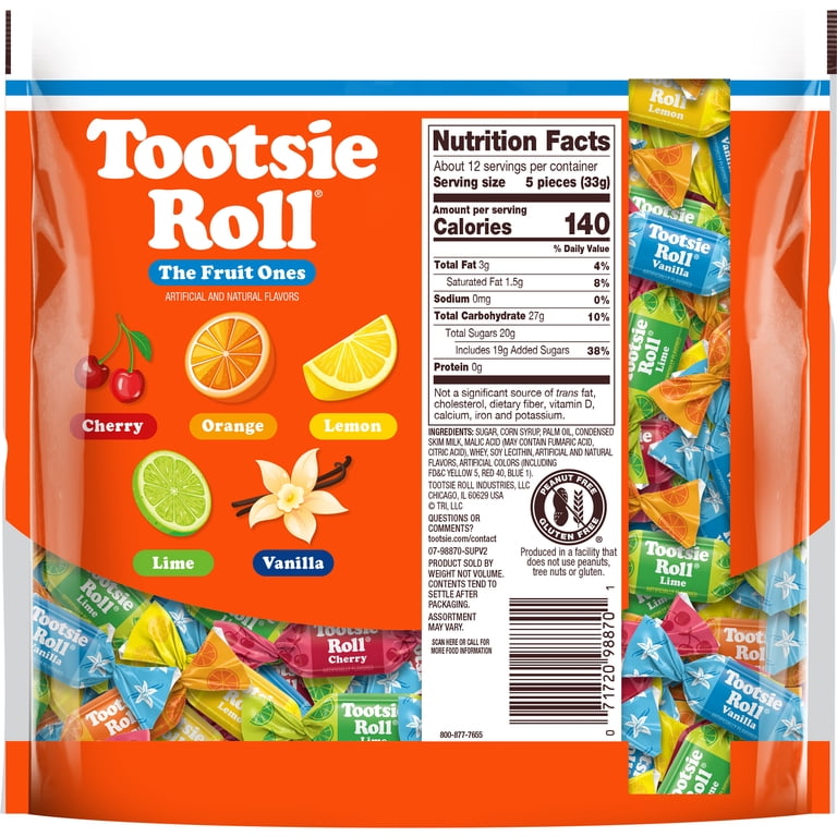Tootsie Roll, Fruit Chews, 14.37 oz, Assorted Fruit Flavors