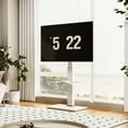 thumbnail image 6 of FITUEYES Modern Floor Metal Base TV Stands for 26-65 inch TVs, with One Shelf,White, 6 of 8
