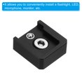 thumbnail image 4 of Unique Bargains Mini Ball Head Cold Shoe Mount Adapter with 1/4' Thread Cold Shoe Bracket for DSLR Camera, Black 2 Pack, 4 of 5