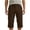 Brown, variant on Fnooota Men's Cargo Shorts, Casual Relaxed Fit Below the Knee Summer Capri Pants Khaki Size S-2XL