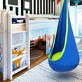 thumbnail image 2 of Kids Pod Swing Seat, Hanging Hammock Chair Swing with Inflatable Pillow, Sensory Swing for Indoor and Outdoor Use（Blue）, 2 of 8