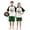 Green, variant on Matching Couples Christmas Pajamas Hello Plaid Short Sleeve Shorts Set