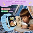 thumbnail image 5 of FITORA Games Smart Watch for Kids 1.83''HD Touch Screen Camera 22 Puzzle Games Sleep Tracker Camera Flashlight Children Watch Gift Applies to 4-12 Year Old -Two Sets（Purple+Black), 5 of 9