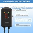 thumbnail image 4 of Tawatiler Aquarium Heater,500W Fish Tank Heater with LED Digital Display & 5 Safety Protection,Submersible Aquarium Heater with 2 Suction Cup and 8.2Ft Cord for 75-120 Gallon Fish Tank, 4 of 8