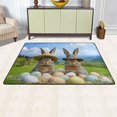 thumbnail image 3 of Ryvnso Cute Esater Bunny and Eggs Area Floor Mats Large Nursery Rugs Non-Slip Carpets Doormat 36" x 24", 3 of 7