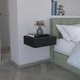 thumbnail image 3 of Depot E-Shop Ivor Floating Nightstand, Modern Wall-Mounted Bedside Shelf with Drawer, 3 of 7