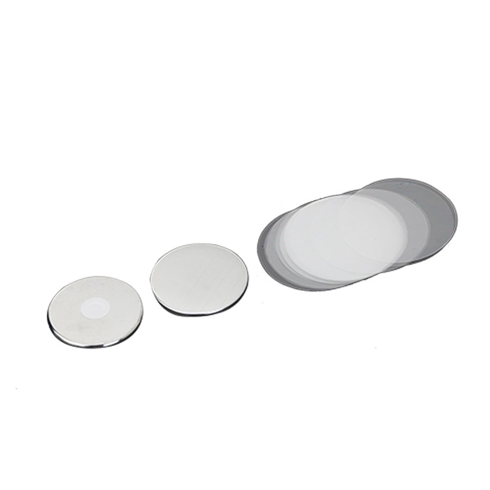 35/55mm 50/100SetsBlank Bad Pin Button Maker Parts Metal DIY Button Material Supplies Reflective Back For Button Maker Machine Round