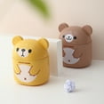 thumbnail image 2 of Small Trash Can Desktop Trash Small Garbage Can Cartoon Shape Plastic Trash Can with Lid, 2 of 8