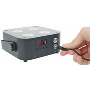 (8) Rockville MINI RF4 V2 Black DJ/Party Wash Lights+RF Remote+APP+Wireless DMX
