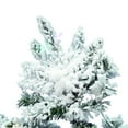 thumbnail image 2 of Vickerman 10' Flocked Utica Fir Slim Artificial Christmas Tree, Multi-Colored LED Lights, 2 of 6
