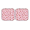 thumbnail image 5 of Lsque Hand Drawn Strawberry 2 PCS Windshield Sun Shade | CarFoldable Window Covers | Car Accessories Reflect UV for Universal Cars SUV Truck | Medium, 5 of 7