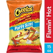 Cheetos Crunchy Flamin' Hot Cheese Puff Chips, 15oz Bag (Packaging may vary)