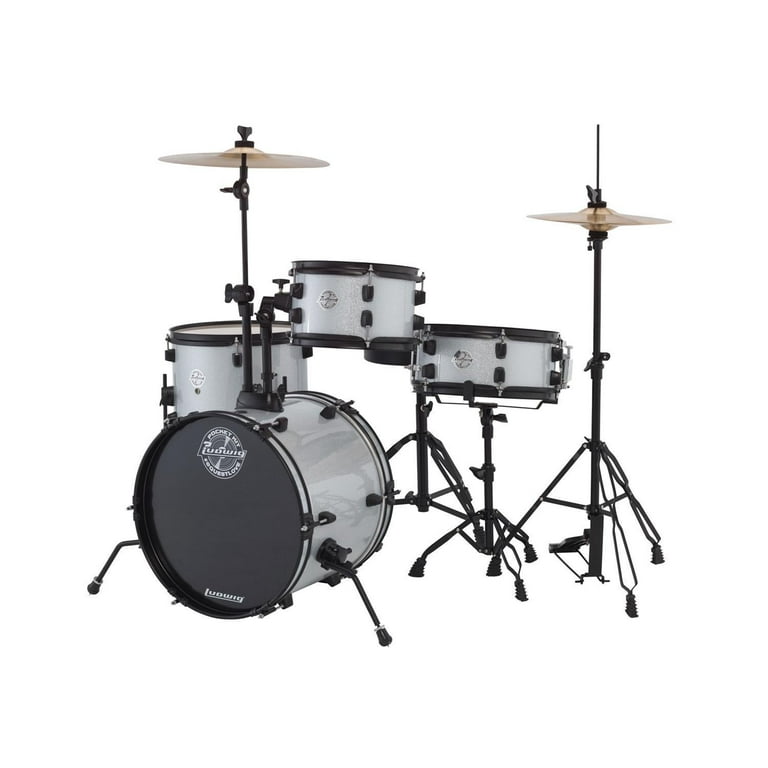 Ludwig LC178X029 Questlove The Pocket Drum Kit in White Sparkle