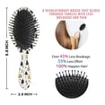 thumbnail image 6 of Gold Christmas Tree Pattern Hair Brush,Girls Detangling Hair Brush,Glide Through Tangles with Ease for Wet & Dry Hair,8.8"X2.8", 6 of 7