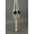 thumbnail image 2 of Rope Hanging Cement Succulent Bowl Flower Pot Home Decor Decorative Planter, 2 of 3