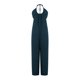 thumbnail image 4 of VISgogo Mujeres Casual Halterneck Mono Color sólido Verano Sin mangas Sin espalda Pierna ancha Romper Clubwear VISgogo moda, 4 of 9
