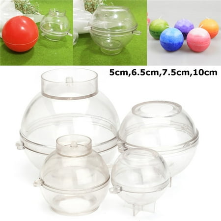 - Ball Shaped PVC Plastic Candle Mold for Candle Making,Soap Molds DIY Craft Clay Chocolate Kit