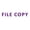 Purple, variant on Printtoo File Copy Self Inking Rubber Stamp Pre-Inked Office Stamp- Home Office Business Stationery, Black- 42 x 9 mm