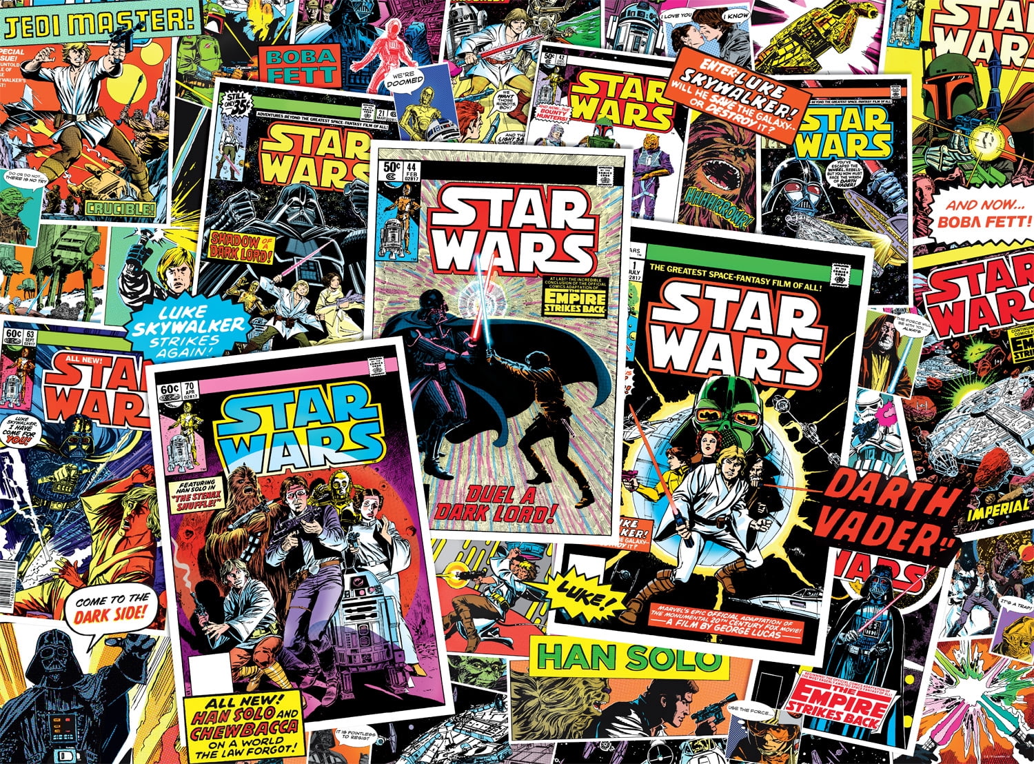 Buffalo Games 1000-Piece Star Wars Comic Book Collage Interlocking Jigsaw Puzzle for Adults Ages 14+
