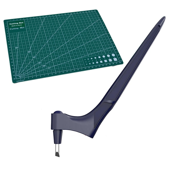 Juego de herramientas de acero inoxidable para manualidades, con rotación de 360°, cortador de papel A4 con cojín de seguridad, ideal para recortar papel, álbumes de recortes y diseño artístico