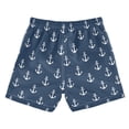 thumbnail image 7 of FORMRS Boys Swim Trunks Quick Dry Mesh Lining Beach Boardshorts, Sizes XS-XL, Navy Blue Anchors Pattern, 7 of 7