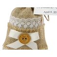 thumbnail image 4 of 40 Jute Drawstring Bag Pouches With Custom Tag Wedding Small Net Favor Bags Rustic Party Favor Burlap Sack 4" x 6.5" inches, 4 of 5