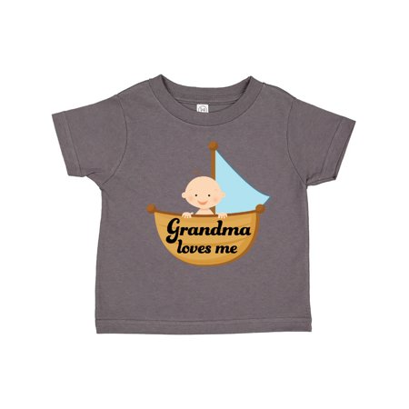 

Inktastic Grandma Loves Me grandchild Gift Toddler Boy Girl T-Shirt