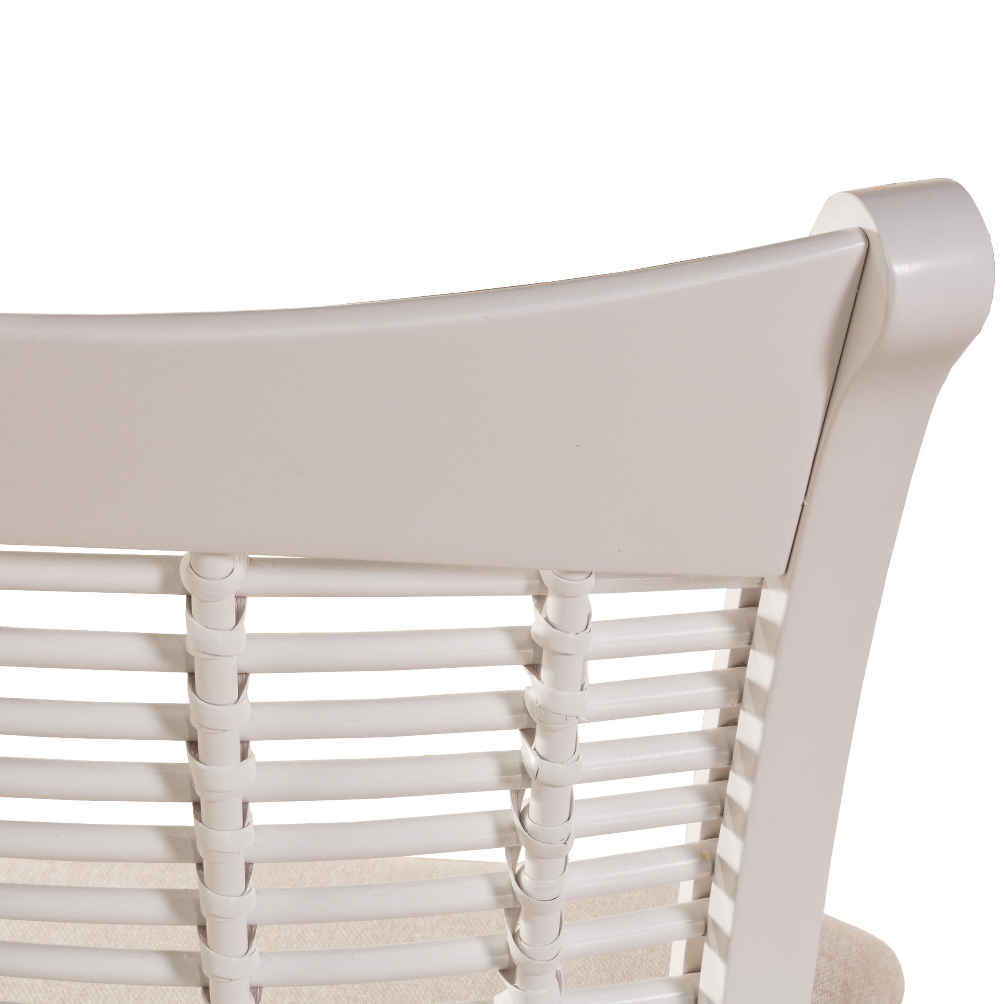Hillsdale Bayberry 19" Coastal Wood Dining Chairs in White (Set of 2)