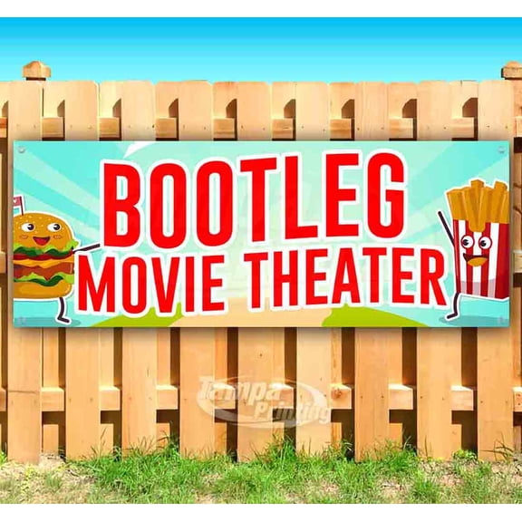 Bootlet Movie Theater 13 oz Vinyl Banner With Metal Grommets