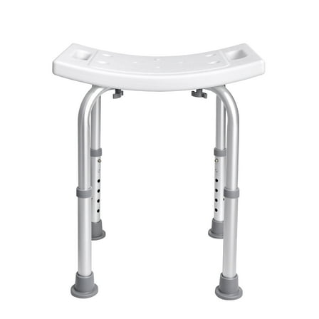 KFFKFF Shower Stool, Height-Adjustable Bath Chair with Integrated Grips, Safe Seating Solution for Showers or Bathtubs, Anti-Slip Bathroom Bench for Seniors, Disabled, 350 lb Limit