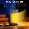 thumbnail image 6 of Ktaxon Space Heater, Portable Electric Heaters for Indoor Use with Thermostat and Remote, Digital Display, 12H Timer, 5 Mode, 1500W PTC Ceramic Fast Safety Heat for Office Bedroom Home, 6 of 13