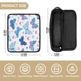 thumbnail image 4 of Hair Tool Organizer Bag with Heat Resistant Mat Removable Travel Storage Case for Hot Air Brushes Curling Irons Cute Butterflies and Hearts Pattern, 4 of 8
