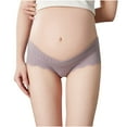 thumbnail image 2 of Tejiojio Maternity/Labor/Nursing Clothing Clearance Women Low Waist U Shaped Pregnant Elasticity Soft Maternity Panties, 2 of 8