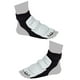 thumbnail image 3 of 1 par de protectores de pies para taekwondo, transpirables, cómodos, antideslizantes, para karate, boxeo, sparring, entrenamiento, color blanco y negro, tallas S 30-33, 3 of 12