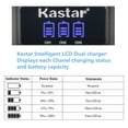 thumbnail image 4 of Kastar 1 Pack SJ4000 Battery and LCD Triple USB Charger Compatible with SJCAM Qumox DX 288813, SJCAM Qumox SupTig3, SJCAM SJ4000, SJCAM SJ5000, SJ5000 Plus, SJ500X Elite, SJCAM SJ6000 Camera, 4 of 6